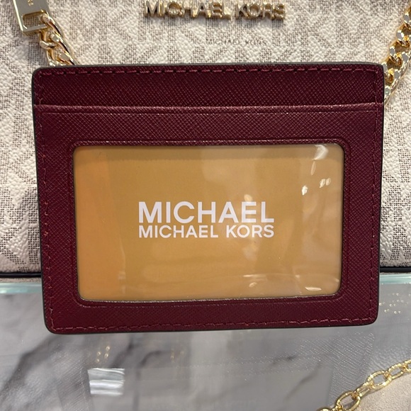 MICHAEL KORS
Large Pebbled Leather Card Holder Case
Dark Cherry 
NWT - Picture 5 of 16
